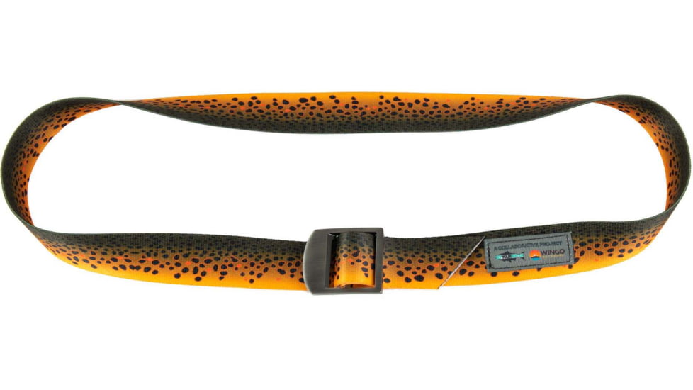 Wingo Outdoors Basecamp Belt - RepYourWater, Brown Trout, One Size Fits Most, W-BAS-504-OS