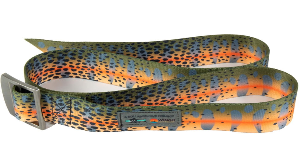 Wingo Outdoors Basecamp Belt - RepYourWater, Cutthroat Trout, One Size Fits Most, W-BAS-506-OS