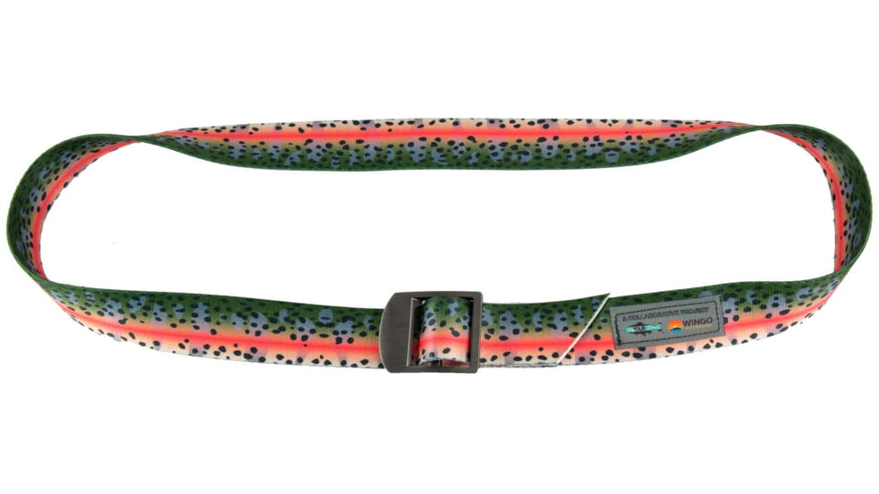 Wingo Outdoors Basecamp Belt - RepYourWater, Rainbow Trout, One Size Fits Most, W-BAS-509-OS