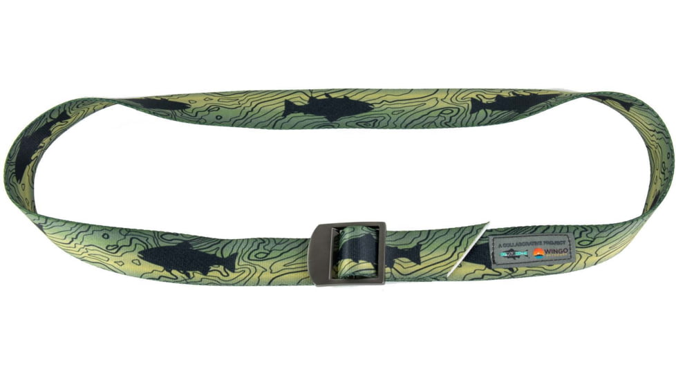 Wingo Outdoors Basecamp Belt - RepYourWater, Topo Trout, One Size Fits Most, W-BAS-513-OS