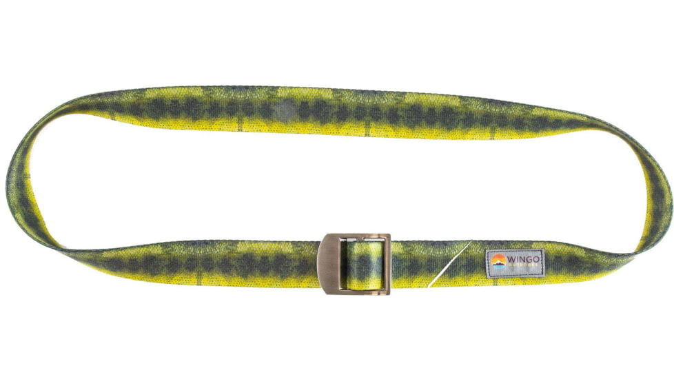 Wingo Outdoors Basecamp Belts, Largemouth Bass, One Size Fits Most, W-BAS-118-OS
