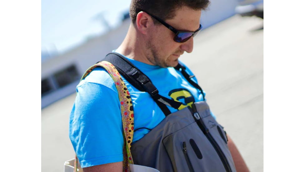 Wingo Outdoors Beach &amp; Boat Fish Skin Tote, Brown Trout, 20 inW x 15 inH x 12 inD, W-TOT-104-OS