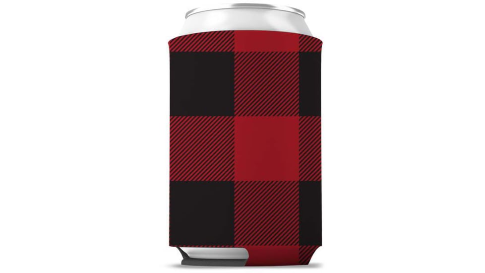 Wingo Outdoors Can Cooler, Buffalo Check Red, W-CAN-138-1PK