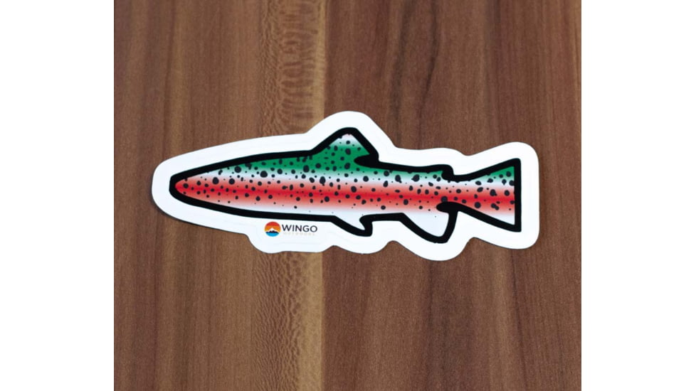 Wingo Outdoors Decal Stickers, 6-Pack, W-DEC-FIS-6PK