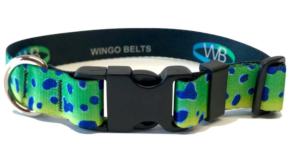 Wingo Outdoors Dog Collar, Mahi Mahi, Small/Medium, W-COL-109-SMD