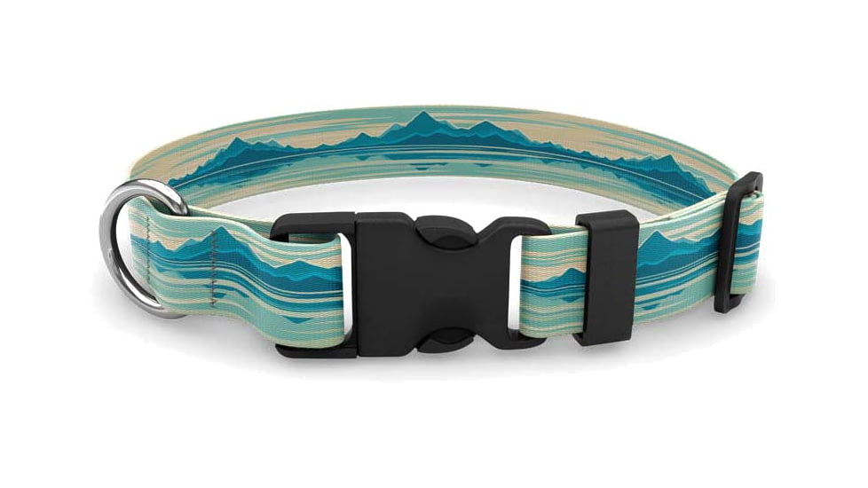 Wingo Outdoors Artisan Dog Collar, Mountain Lake, Large/XLarge, W-COL-136-LXL