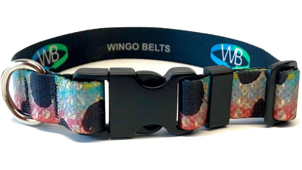 Wingo Outdoors Dog Collar, Rainbow Trout, Large/X-Large, W-COL-112-LXL