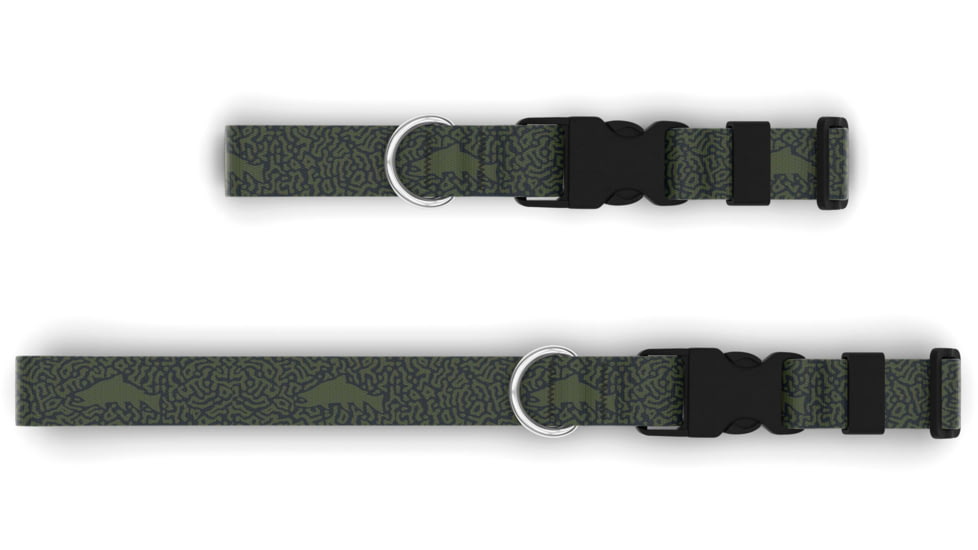 Wingo Outdoors Dog Collar - RepYourWater, Backcountry Brookie, Large/X-Large, W-COL-520-LXL