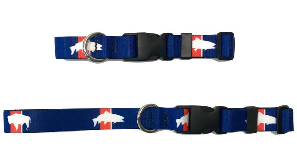 Wingo Outdoors Dog Collar - RepYourWater, Bison Trutta, Large/X-Large, W-COL-502-LXL