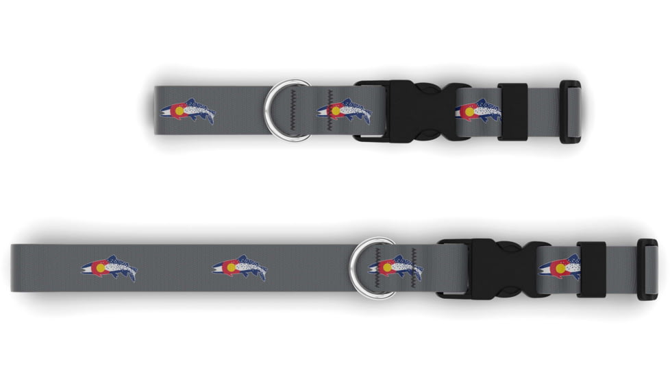Wingo Outdoors Dog Collar - RepYourWater, Colorado Clarkii, Small/Medium, W-COL-521-SMD