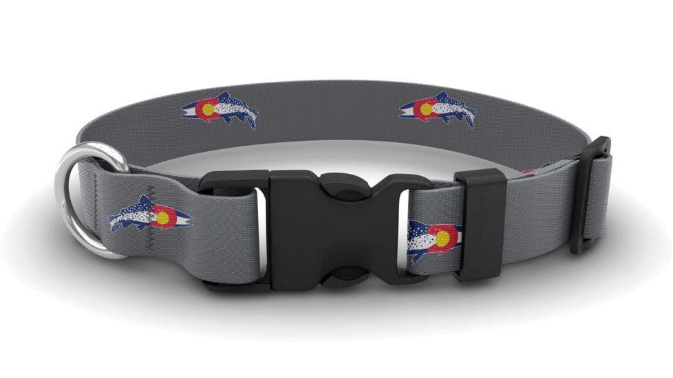 Wingo Outdoors Dog Collar - RepYourWater, Colorado Clarkii, Small/Medium, W-COL-521-SMD