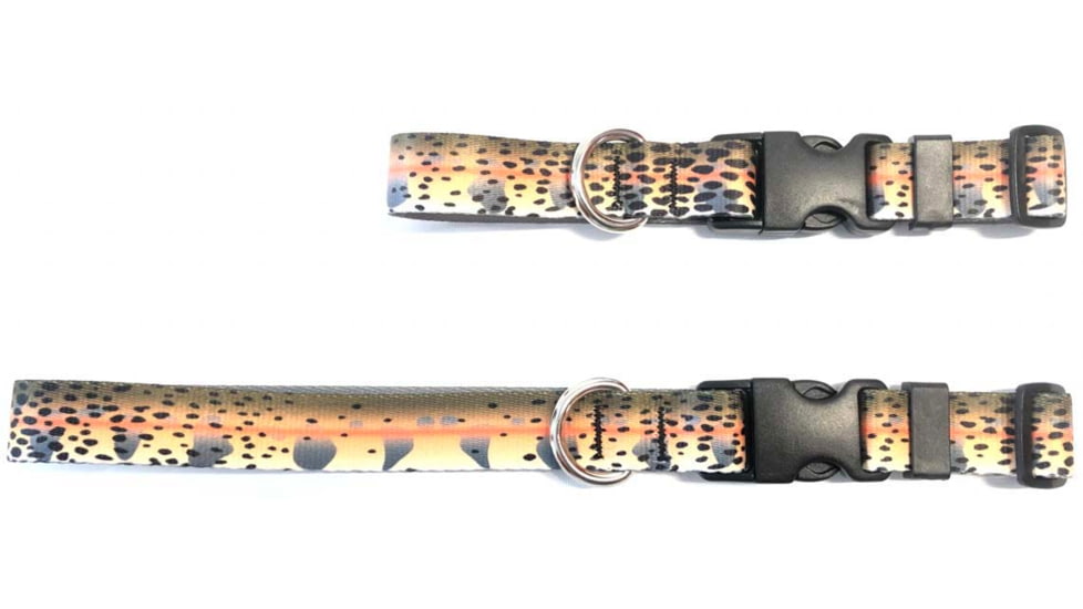 Wingo Outdoors Dog Collar - RepYourWater, Cutthroat Trout, Large/X-Large, W-COL-506-LXL