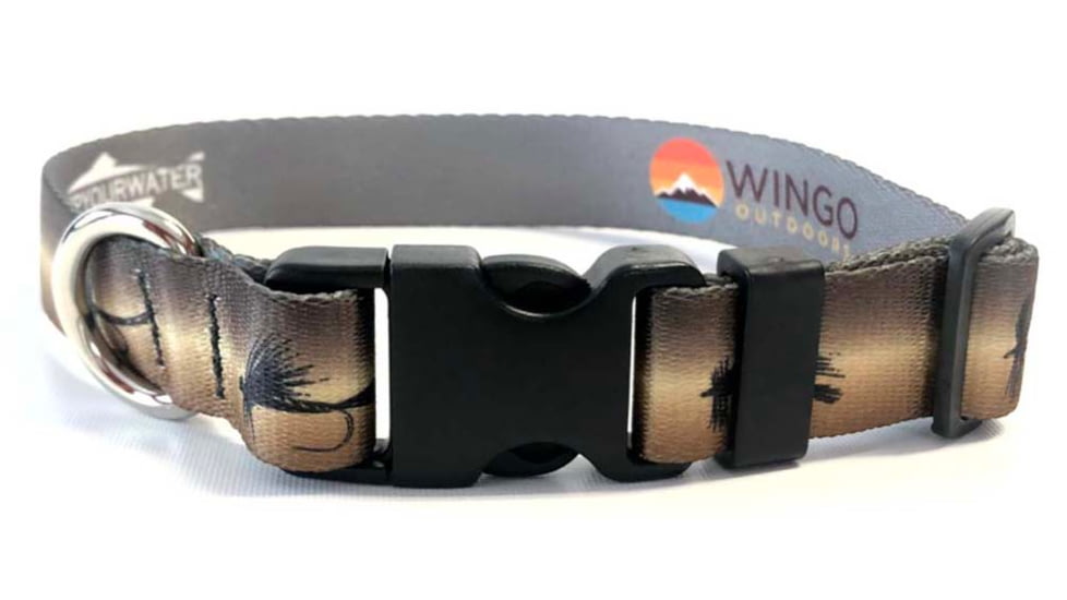 Wingo Outdoors Dog Collar - RepYourWater, Dry Or Die, Small/Medium, W-COL-523-SMD
