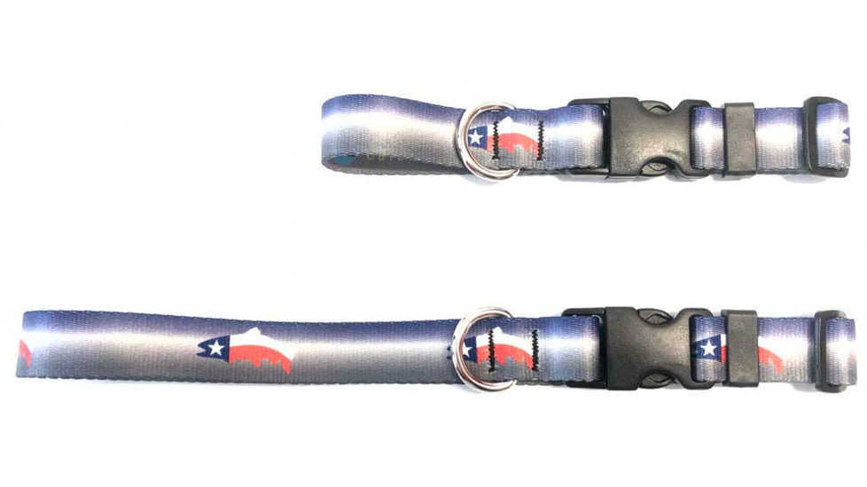 Wingo Outdoors Dog Collar - RepYourWater, Texas Trout, Small/Medium, W-COL-510-SMD