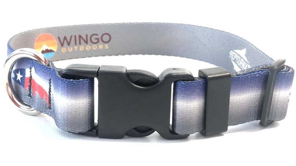 Wingo Outdoors Dog Collar - RepYourWater, Texas Trout, Small/Medium, W-COL-510-SMD