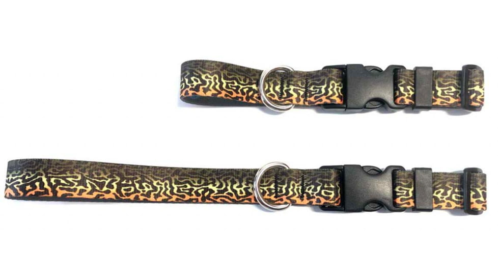 Wingo Outdoors Dog Collar - RepYourWater, Tiger Trout, Small/Medium, W-COL-512-SMD