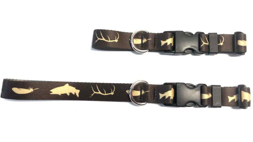 Wingo Outdoors Dog Collar - RepYourWater, Wild Water, Large/X-Large, W-COL-514-LXL