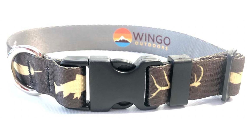 Wingo Outdoors Dog Collar - RepYourWater, Wild Water, Small/Medium, W-COL-525-SMD
