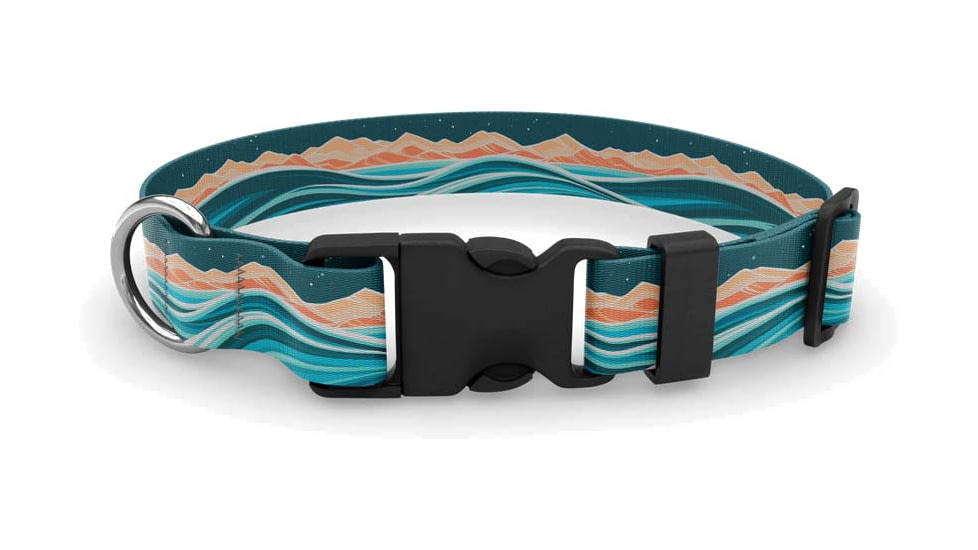 Wingo Outdoors Artisan Dog Collar, Rolling Seas, Large/XLarge, W-COL-137-LXL