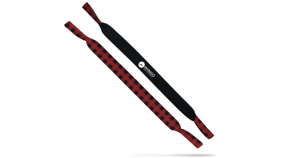 Wingo Outdoors Wingo Eyewear Retainer,  Buffalo Check Red, Buffalo Check Red, One Size, W-EYE-138-1PK