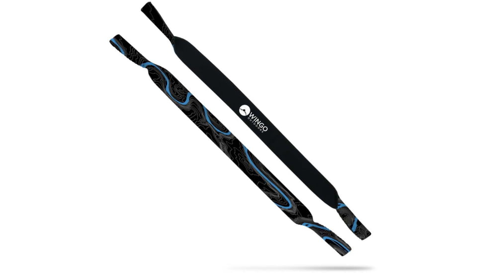 Wingo Outdoors Wingo Eyewear Retainer, Kind Design River Topo, River Topo, One Size, W-EYE-409-1PK