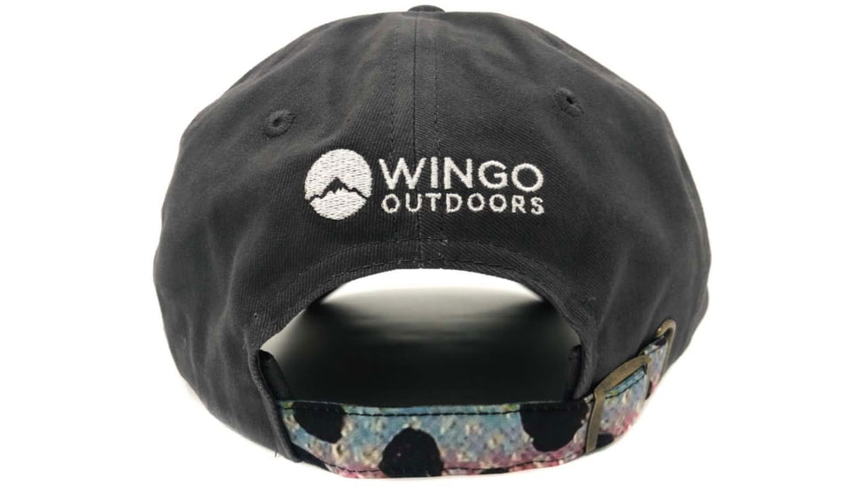 Wingo Outdoors Fish Skin Backstrap Hat, Rainbow Trout, One Size Fits Most, W-HAT-112-BAC
