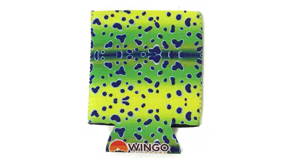 Wingo Outdoors Fish Skin Can Cooler 3-Pack, Bonefish/Mahi Mahi/Tarpon, Standard Can, W-CAN-SAL-3PK