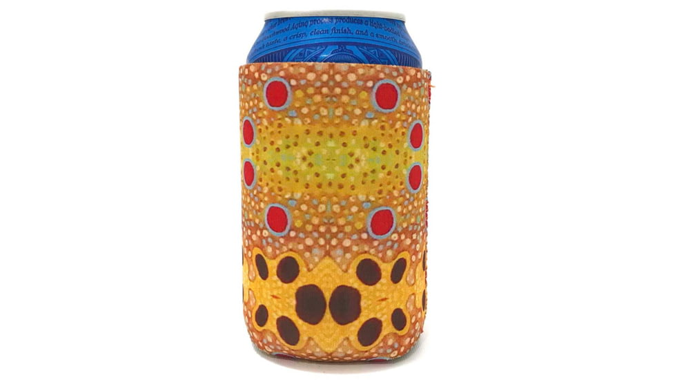 Wingo Outdoors Fish Skin Can Cooler 3-Pack, Brook/Brown/Rainbow, Standard Can, W-CAN-FRE-3PK