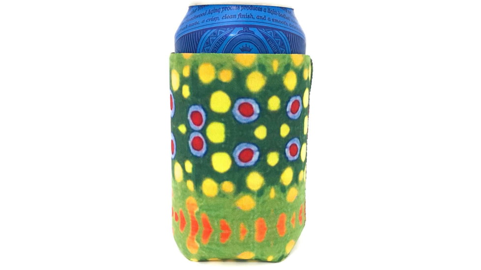 Wingo Outdoors Fish Skin Can Cooler 3-Pack, Brook/Brown/Rainbow, Standard Can, W-CAN-FRE-3PK