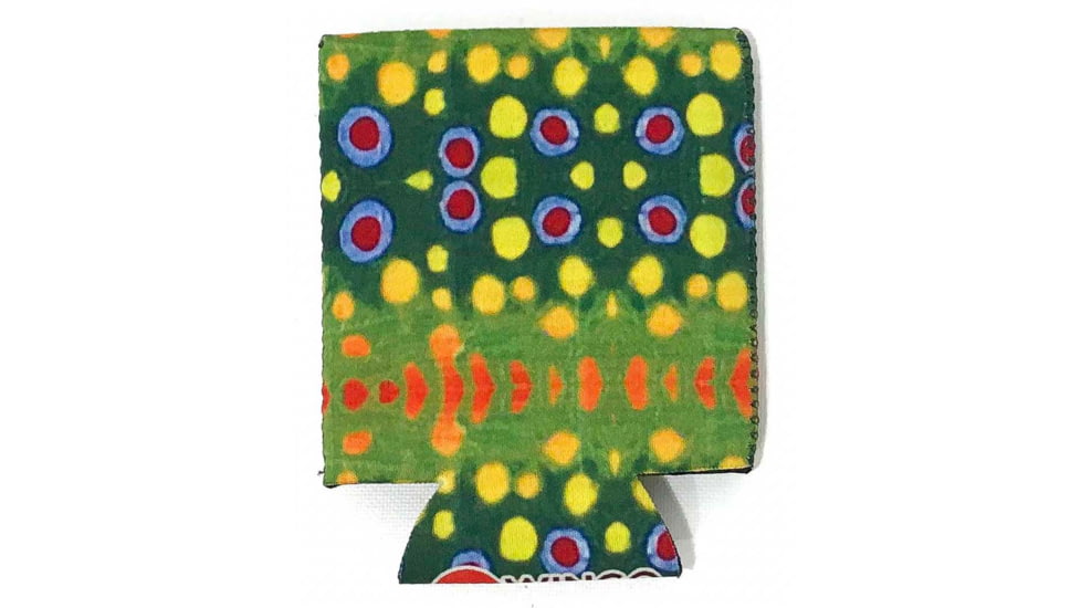 Wingo Outdoors Fish Skin Can Cooler 3-Pack, Brook/Brown/Rainbow, Standard Can, W-CAN-FRE-3PK