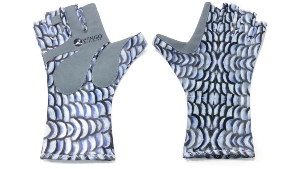 Wingo Outdoors Fish Skin Casting Gloves, Bonefish, One Size Fits Most, W-CGL-102-OS