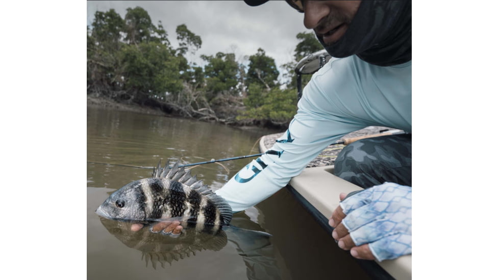 Wingo Outdoors Fish Skin Casting Gloves, Tarpon, One Size Fits Most, W-CGL-116-OS