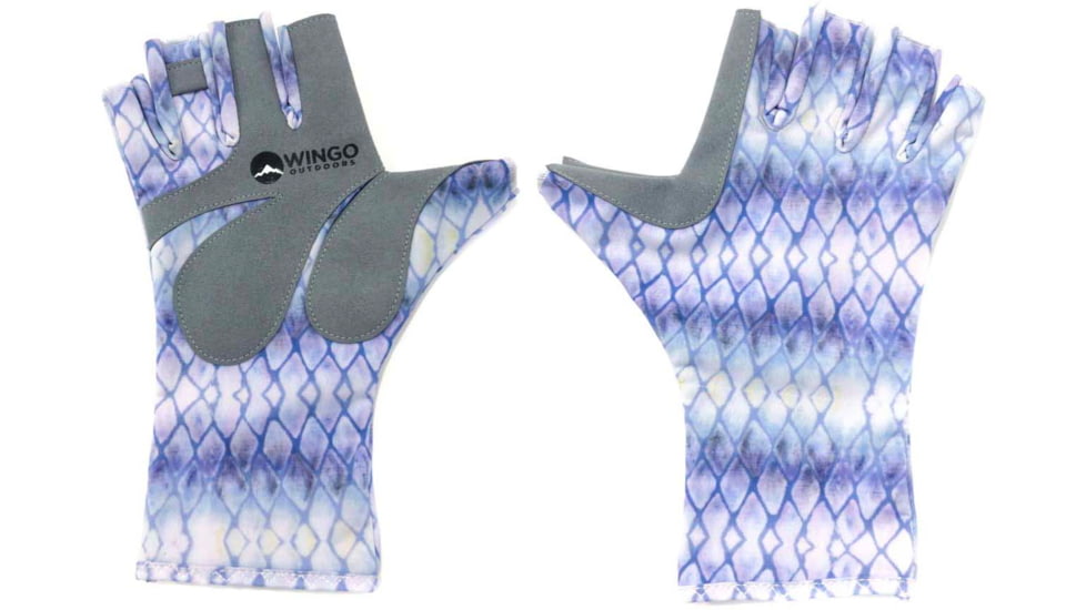 Wingo Outdoors Fish Skin Casting Gloves, Tarpon, One Size Fits Most, W-CGL-116-OS