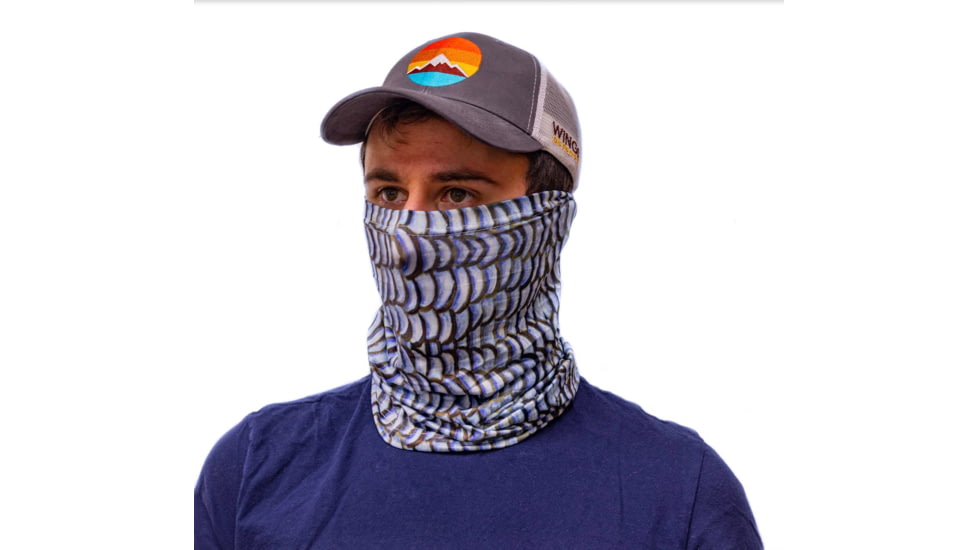 Wingo Outdoors Fish Skin Neck Gaiter, Bonefish, One Size Fits Most, W-GAI-102-OS