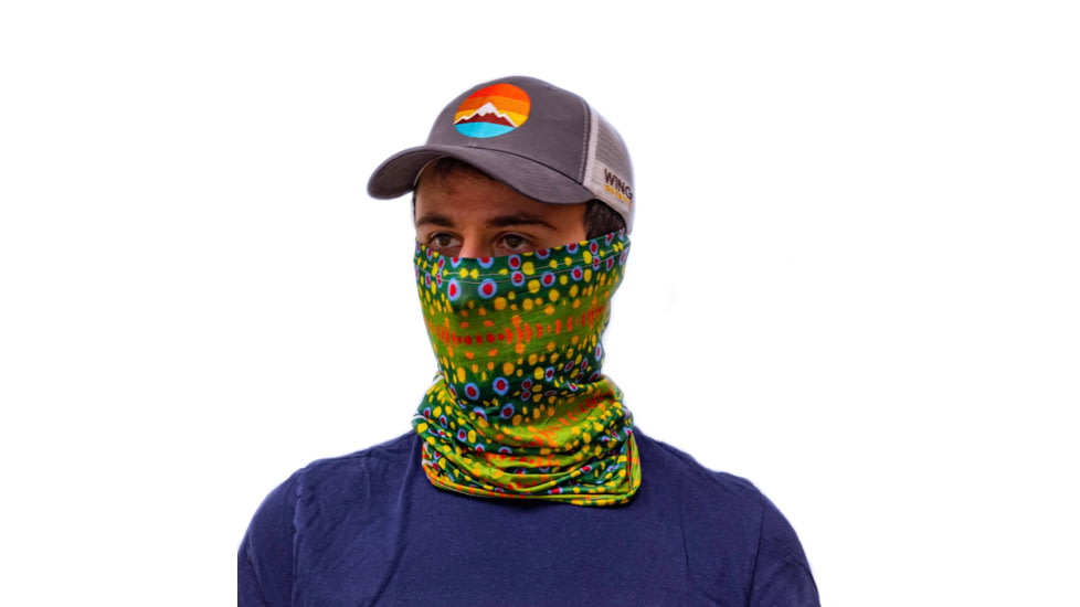 Wingo Outdoors Fish Skin Neck Gaiter, Brook Trout, One Size Fits Most, W-GAI-103-OS