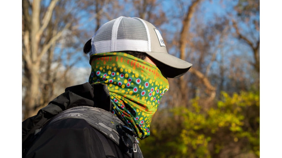 Wingo Outdoors Fish Skin Neck Gaiter, Brook Trout, One Size Fits Most, W-GAI-103-OS