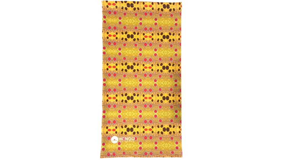 Wingo Outdoors Fish Skin Neck Gaiter, Brown Trout, One Size Fits Most, W-GAI-104-OS