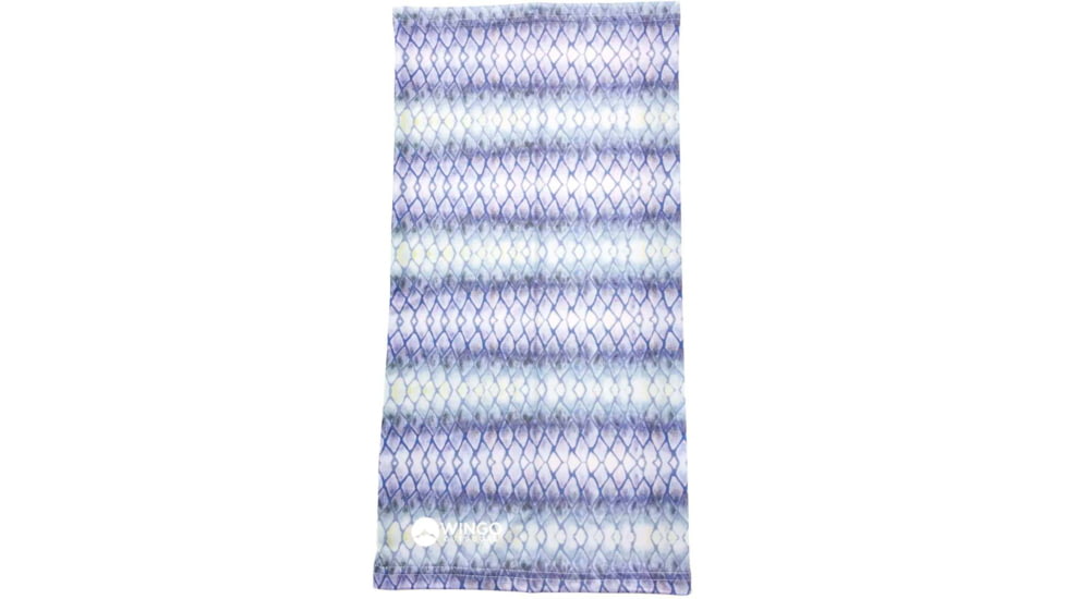 Wingo Outdoors Fish Skin Neck Gaiter, Tarpon, One Size Fits Most, W-GAI-116-OS