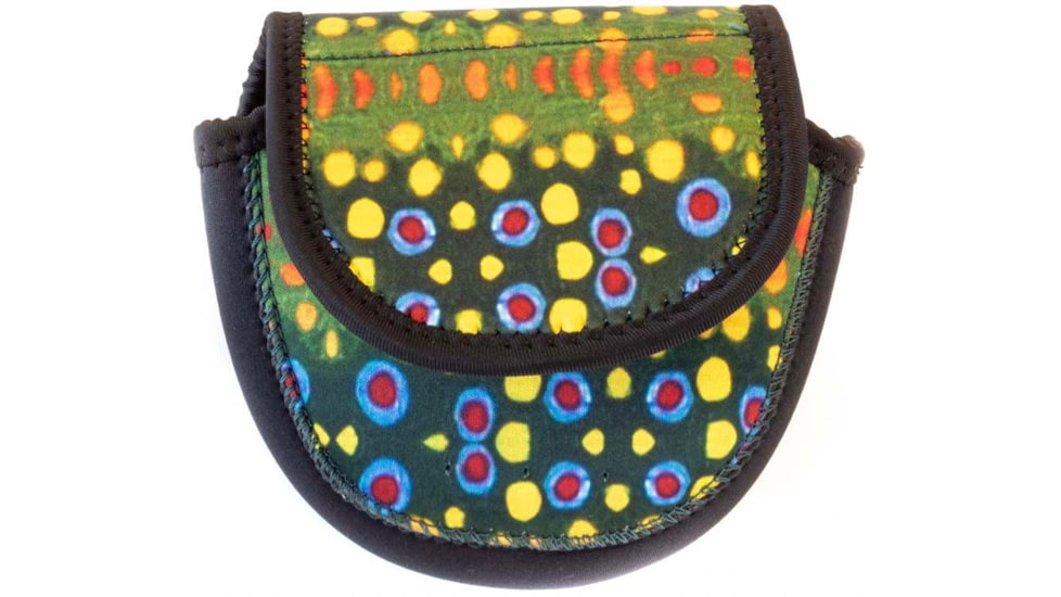 Wingo Outdoors Fish Skin Reel Case, Brook Trout, Large, W-RLC-103-LG