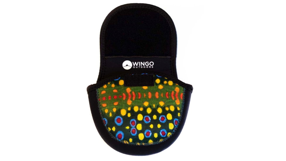 Wingo Outdoors Fish Skin Reel Case, Brook Trout, Large, W-RLC-103-LG