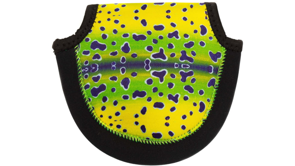 Wingo Outdoors Fish Skin Reel Case, Mahi Mahi, Large, W-RLC-109-LG