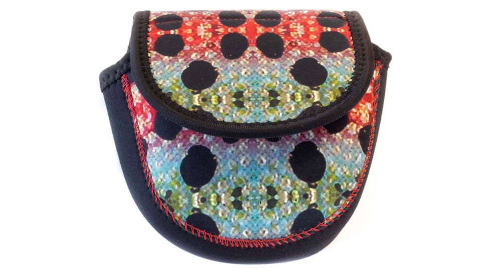 Wingo Outdoors Fish Skin Reel Case, Rainbow Trout, Large, W-RLC-112-LG