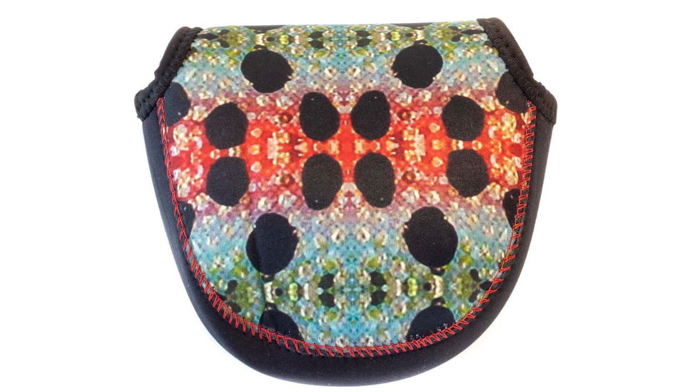 Wingo Outdoors Fish Skin Reel Case, Rainbow Trout, Large, W-RLC-112-LG