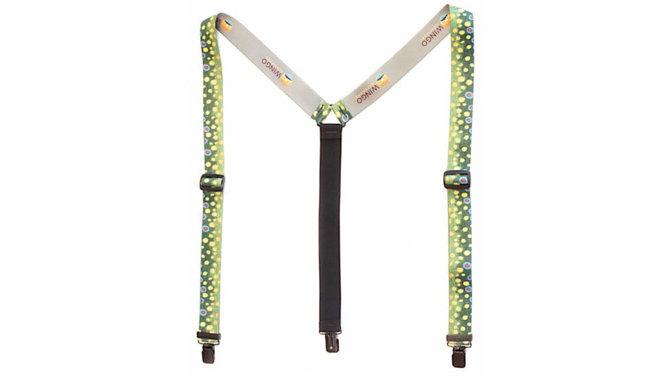 Wingo Outdoors Fish Skin Suspenders, Brook Trout, 40 to 62 inches, W-SUS-103-OS