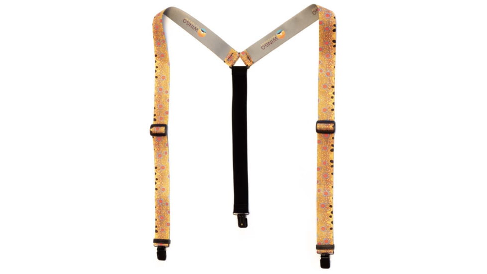 Wingo Outdoors Fish Skin Suspenders, Brown Trout, 40 to 62 inches, W-SUS-104-OS