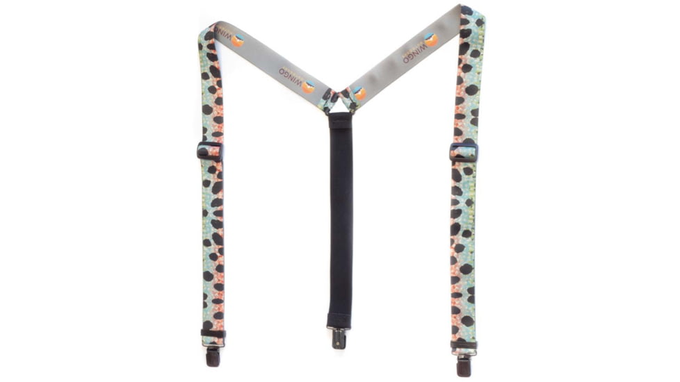 Wingo Outdoors Fish Skin Suspenders, Rainbow Trout, 40 to 62 inches, W-SUS-112-OS
