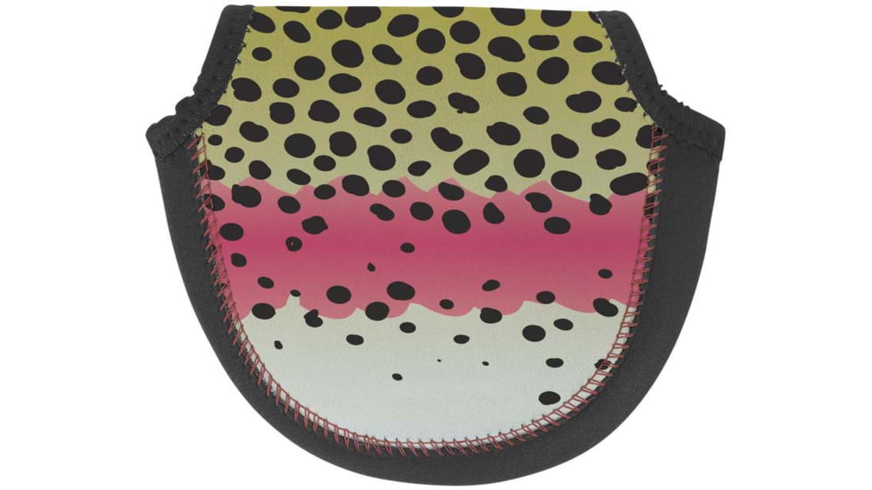 Wingo Outdoors Fly Reel Case, Rainbow Trout, Large, W-RLC-124-LG