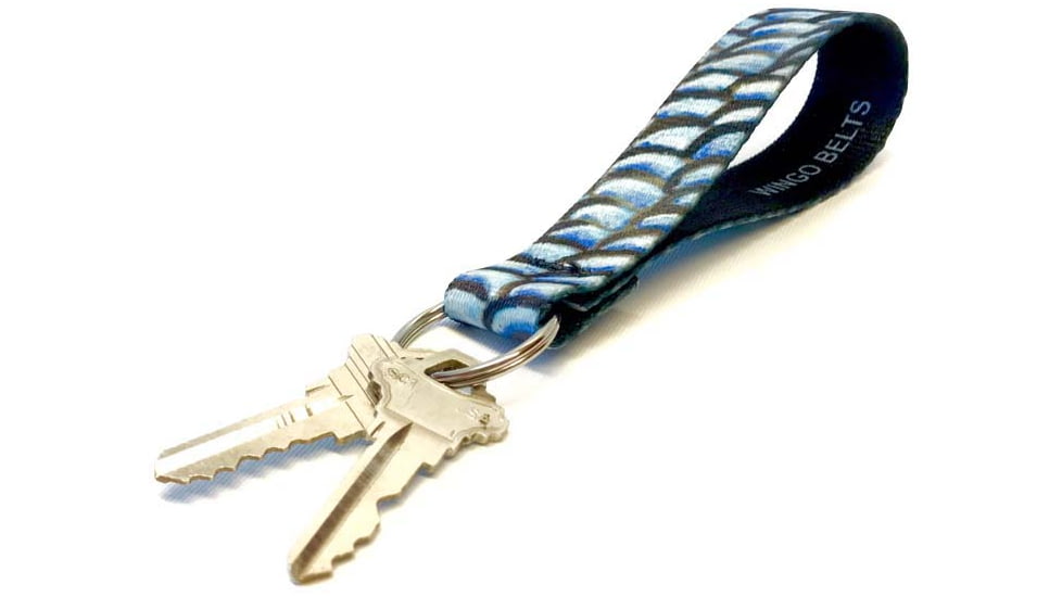 Wingo Outdoors Key Fob, 5in Length, 1in Ring, Bonefish, W-KEY-102-5IN