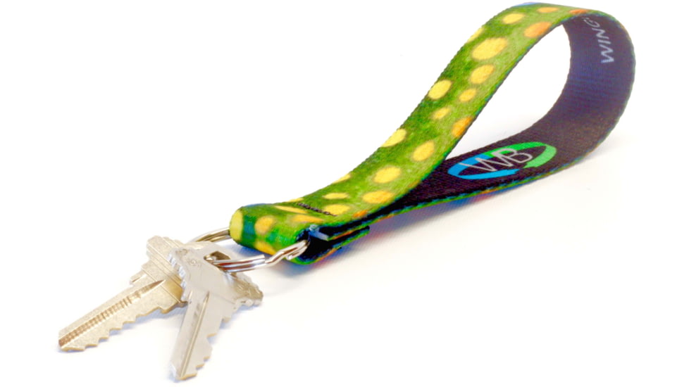 Wingo Outdoors Key Fob, 5in Length, 1in Ring, Brook Trout, W-KEY-103-5IN