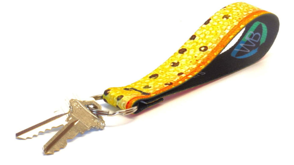 Wingo Outdoors Key Fob, 5in Length, 1in Ring, Cutthroat Trout, W-KEY-105-5IN